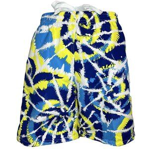 Boy's Swimming Shorts, Kids Pool Trunks, Tie Dye Print